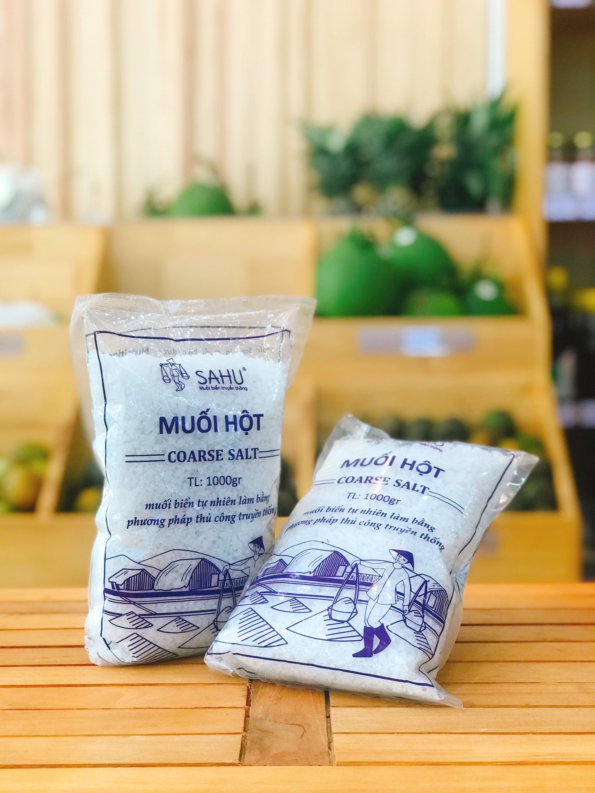 Muối hột sahu 1kg - tâm hiền