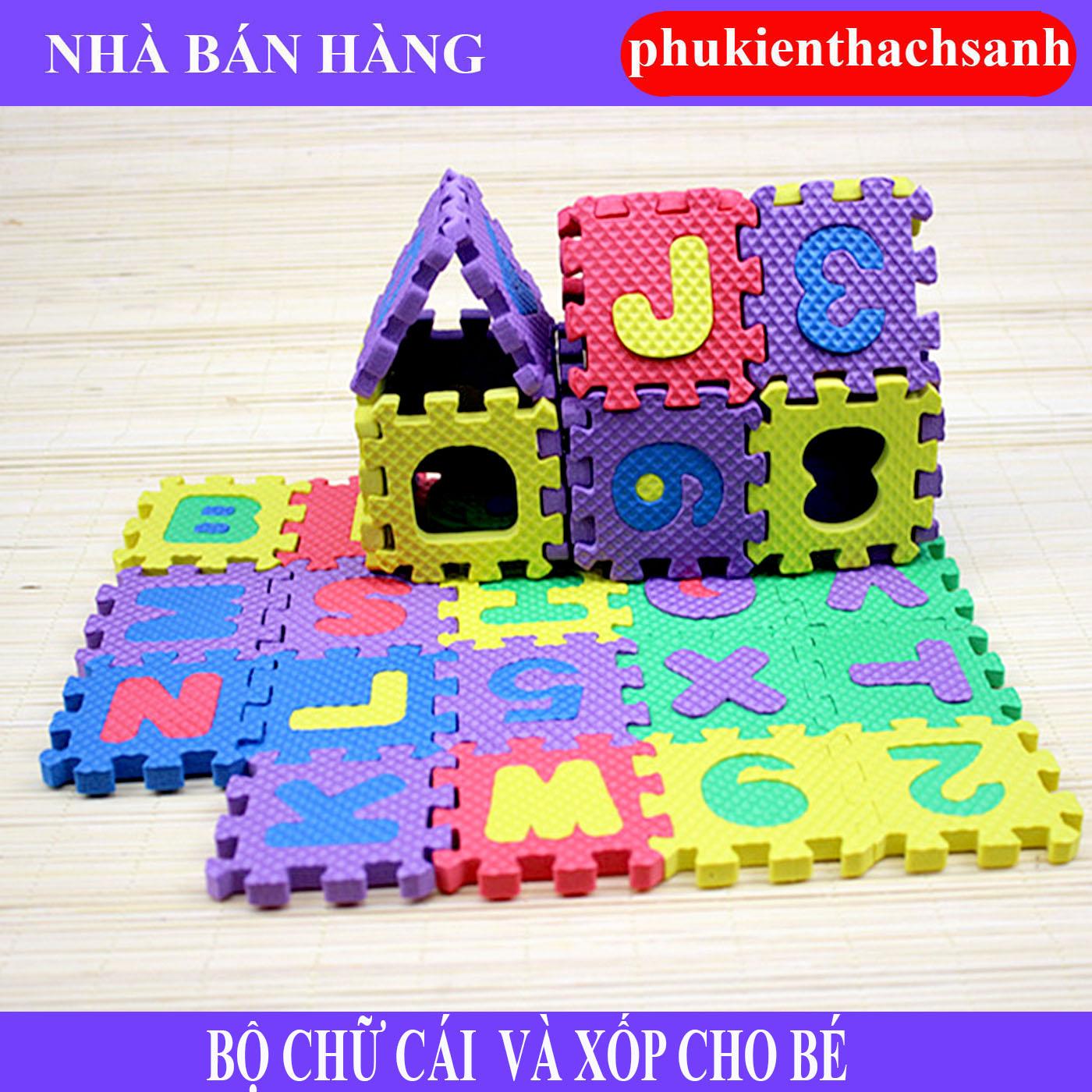 Bộ chữ cái bằng xốp cho bé ( bao gồm 26 chữ cái và 10 chữ số)