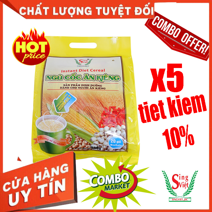 COMBO 5 gói NGŨ CỐC ĂN KIÊNG tiết kiệm lên tới 10%