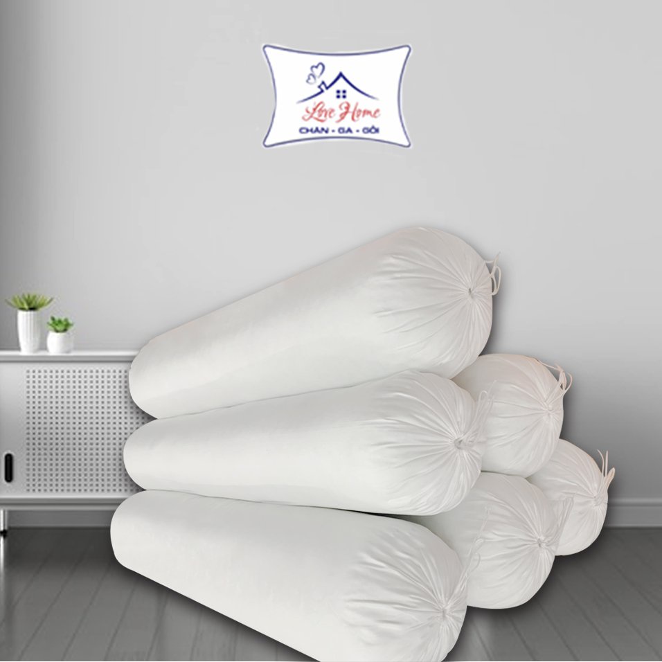 Ruột gối ôm bông hạt cao cấp ép hơi kích thước 35x100