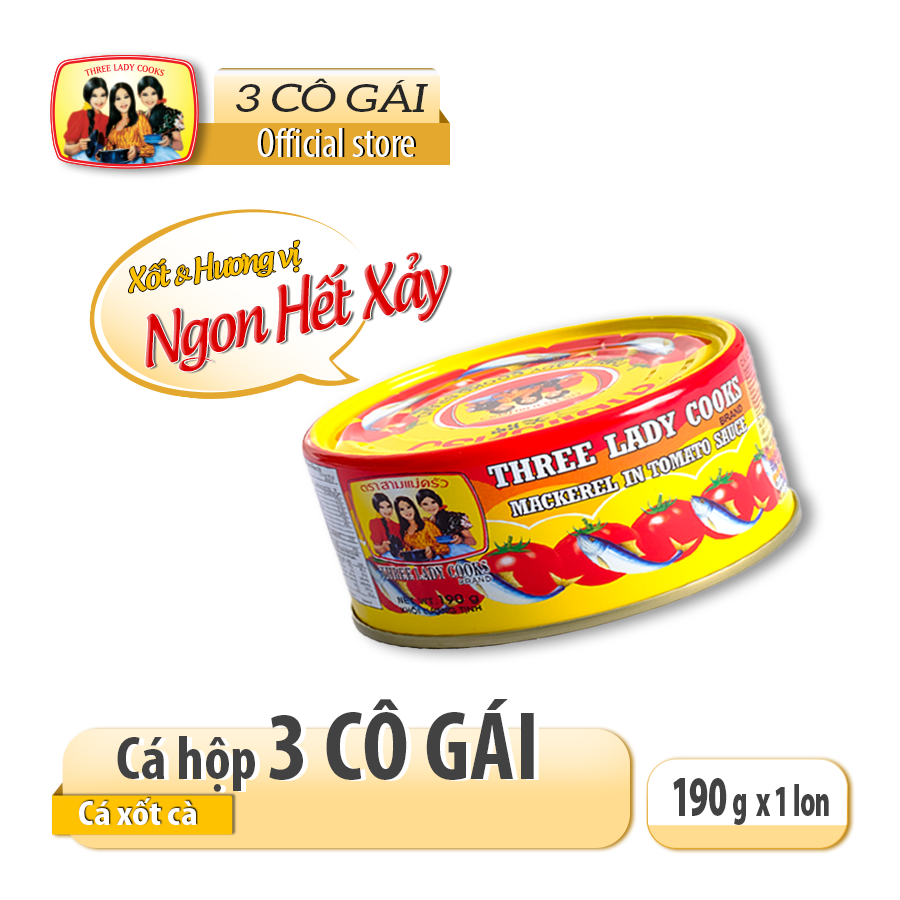 Cá nục xốt cà lon 190gr - nắp giựt
