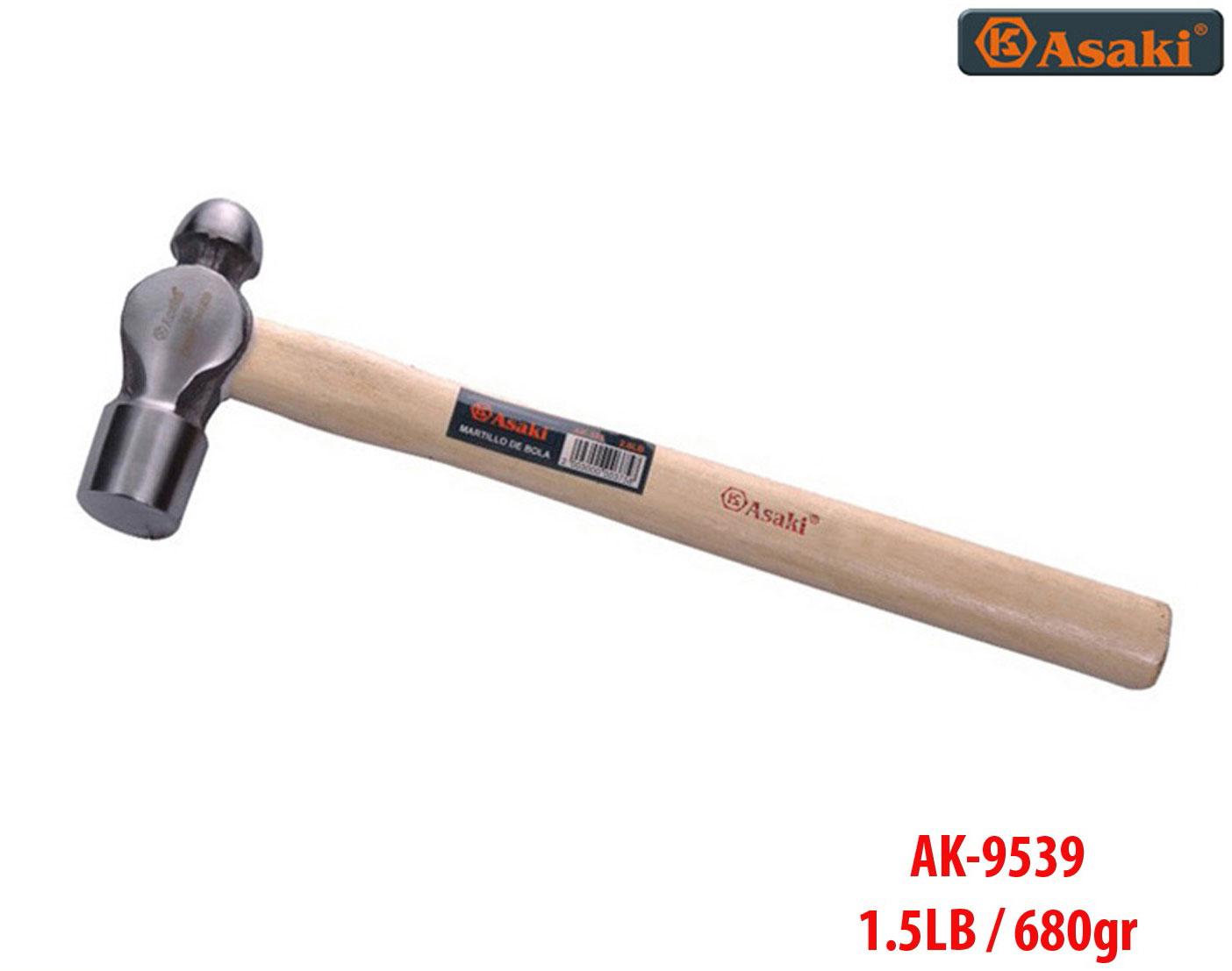 Búa đầu tròn asaki ak-9539