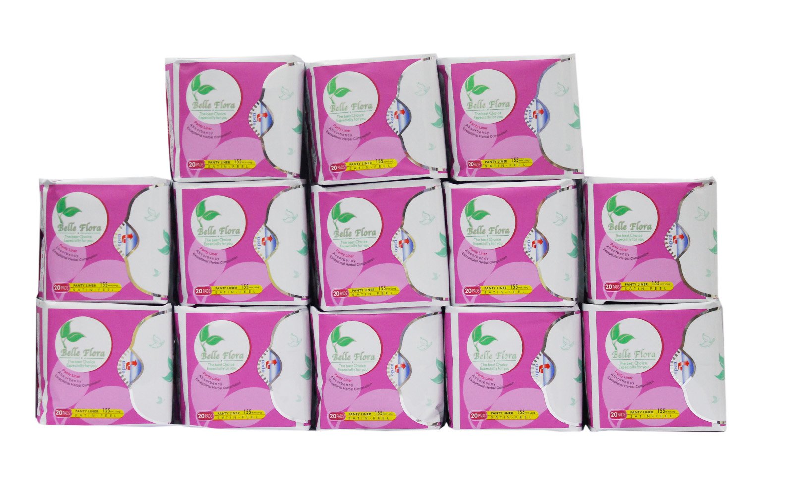 Bộ băng vệ sinh hàng ngày cotton belle flora 13 gói + tặng gối tựa lưng cute