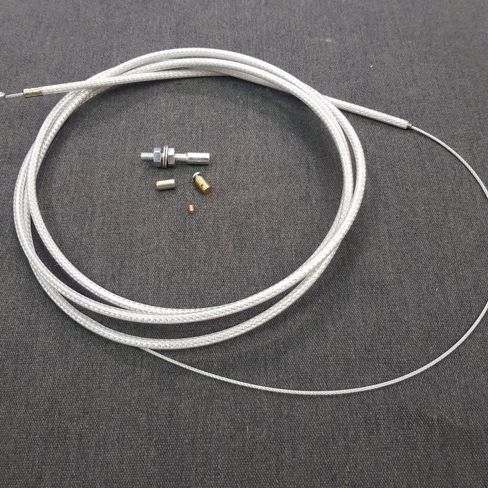 Dây ga Thái, dây ga độ cao cấp cho các dòng xe máy có đầy đủ ốc bắt (MÀU TRẮNG)