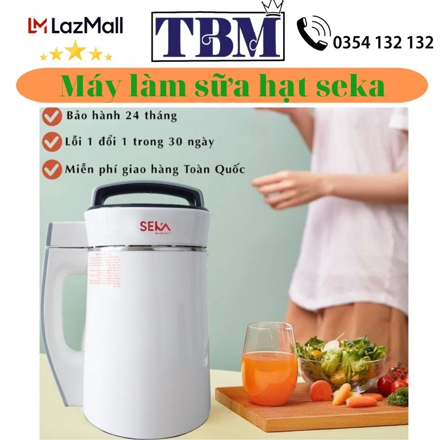 Máy nấu sữa hạt, máy xay sữa, máy nấu sữa hạt, máy làm sữa hạt điện máy xanh, máy nấu sữa hạt philip, máy làm sữa hạt tefal, máy làm sữa hạt ranbem 735h, Máy làm sữa hạt đa năng SEKA Dung tích 1.8L, Công suất 700w,