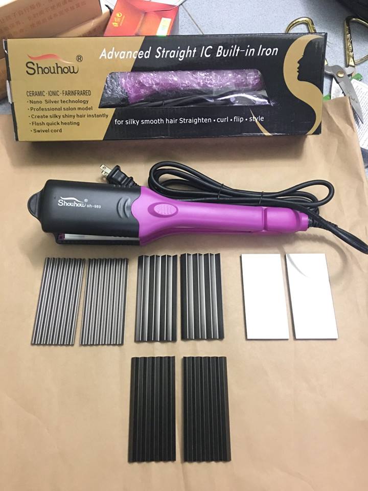 Máy bấm tóc kẹp tóc chỉnh nhiệt Thay Bản 989