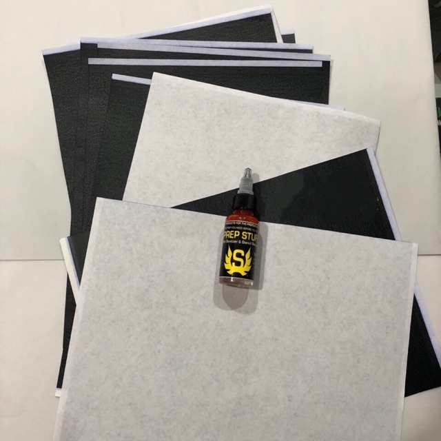 Set 10 giấy Scan hình loại tốt Spirit + gel Stuff 30ml siêu bám