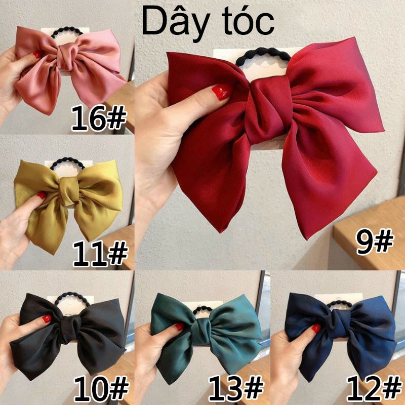 DÂY BUỘC TÓC NƠ BẢN TO PHONG CÁCH VINTAGE CỰC SANG | VIDEO THẬT | SHOP BEECOW