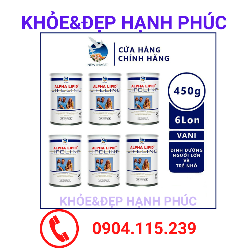 [Chính hãng cạo mã code] Combo 6 lon sữa non Alpha Lipid Lifeline (New Zealand)