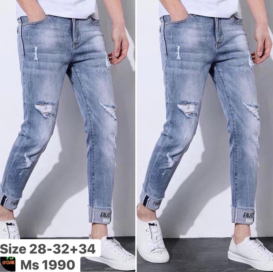 [Hoàn Tiền 15%]QUẦN JEAN NAM XƯỚC NHẸ CỰC PHONG CÁCH KIỂU DÁNG THỜI TRANG HÀN QUỐC