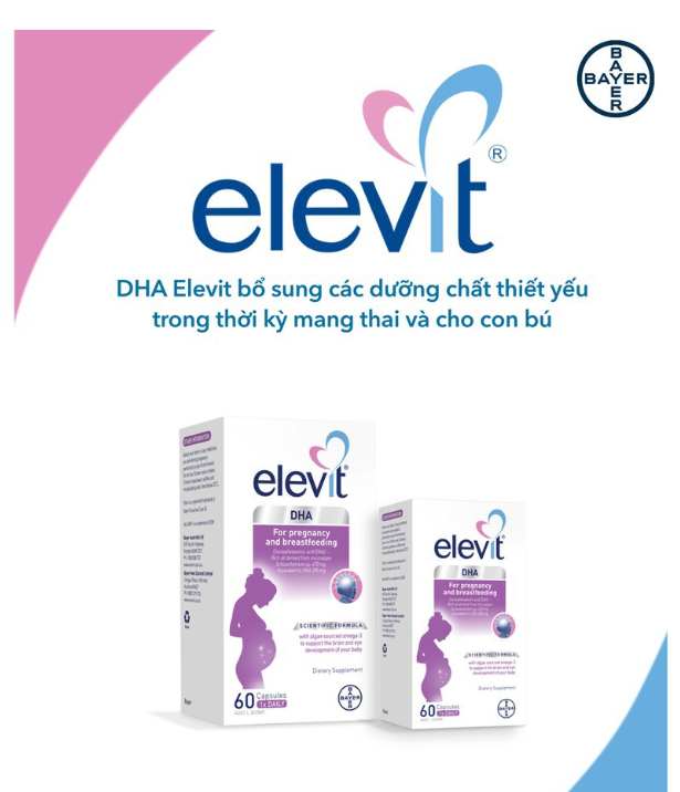 Elevit DHA - Viên uống bổ sung Elevit DHA for Pregnancy and Breastfeeding 60 viên