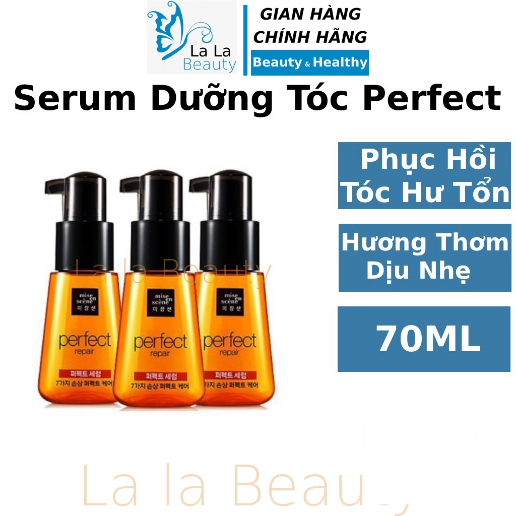 Serum Dưỡng Tóc Mềm Mượt, Phục Hồi Tóc Mise En Scene Perfect Golden Morocco Argan Oil Hàn Quốc 70ml LaLa Cosmetic