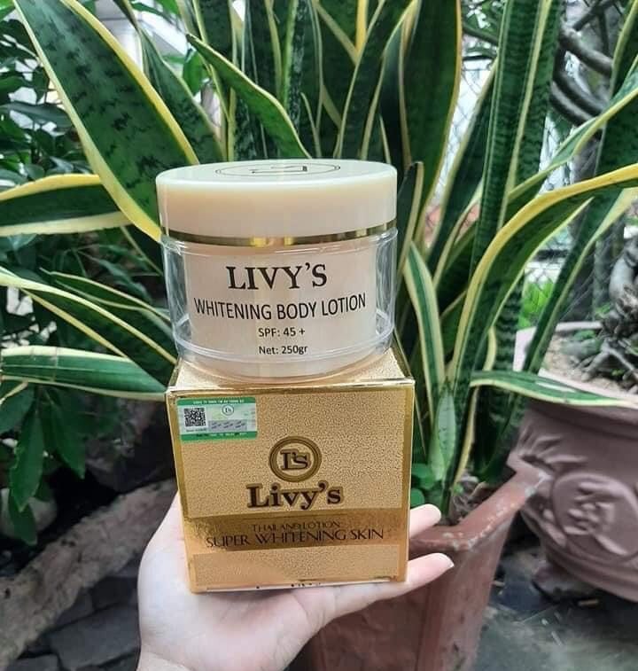 Kem dưỡng trắng da body livy's 250g