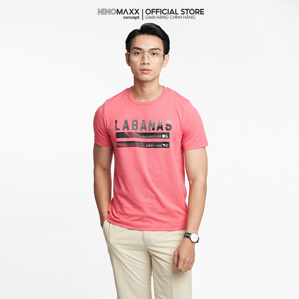 Ninomaxx áo thun graphic nam tay ngắn cotton 2205031