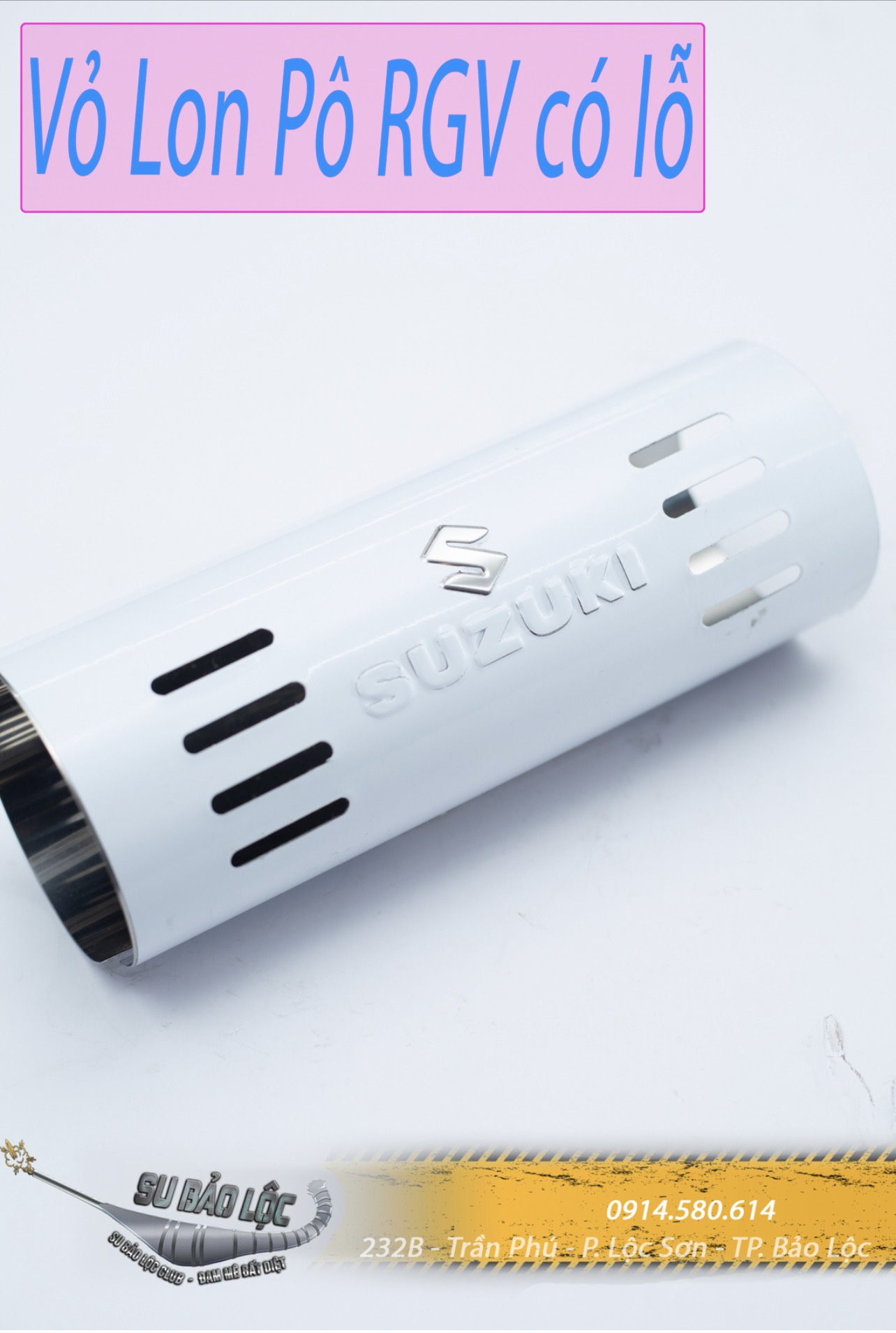 Vỏ lon pô có lỗ rgv/ vỏ lon pô stinger/ vỏ lon pô không lỗ 110