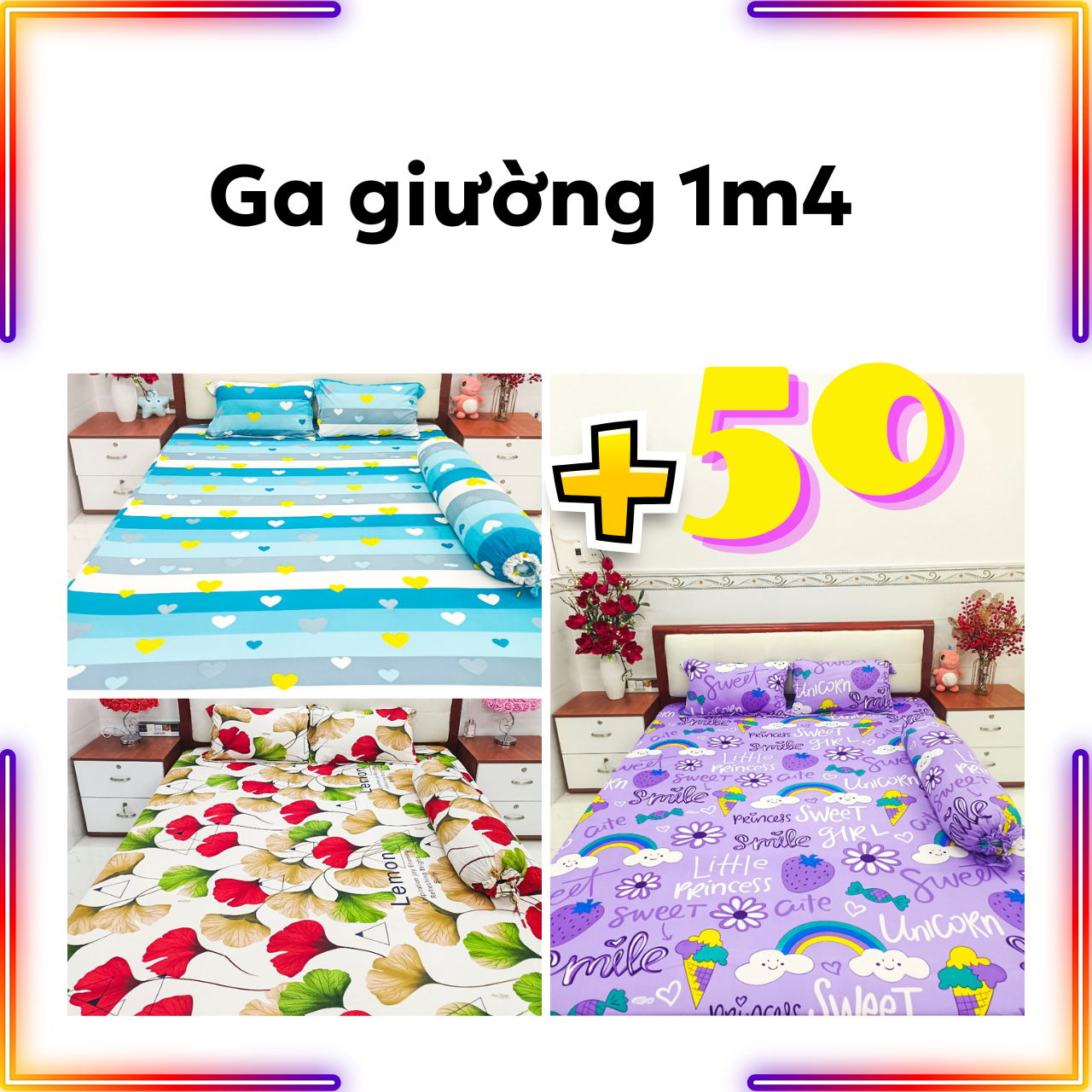 Ga giường thun lạnh trải nệm 1m4x2m