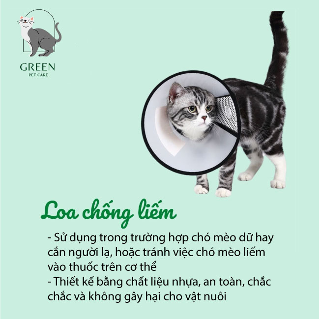 Loa chống liếm cho chó/mèo đủ size 1-7