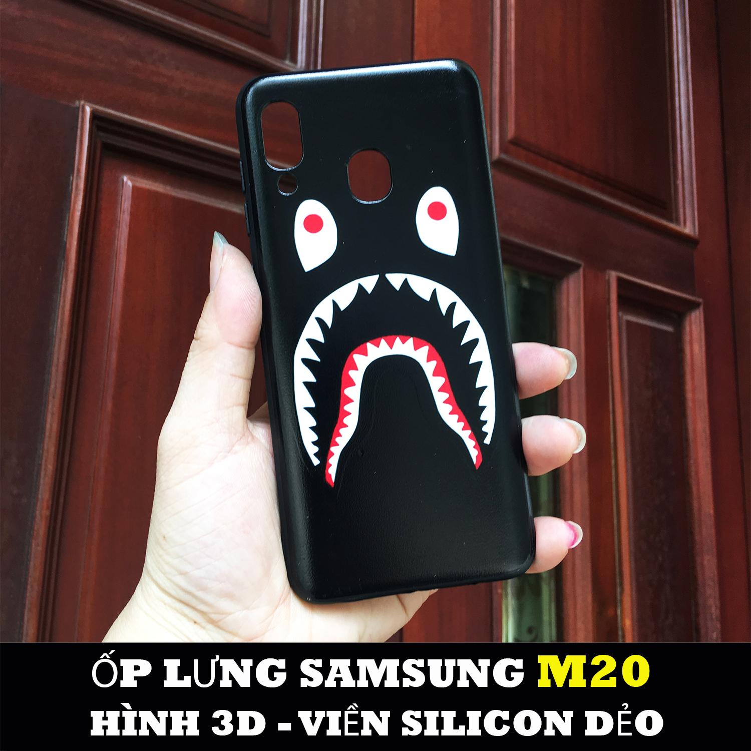 [12 MẪU] ỐP LƯNG HÌNH BAPE 3D CHO MÁY SAMSUNG M20