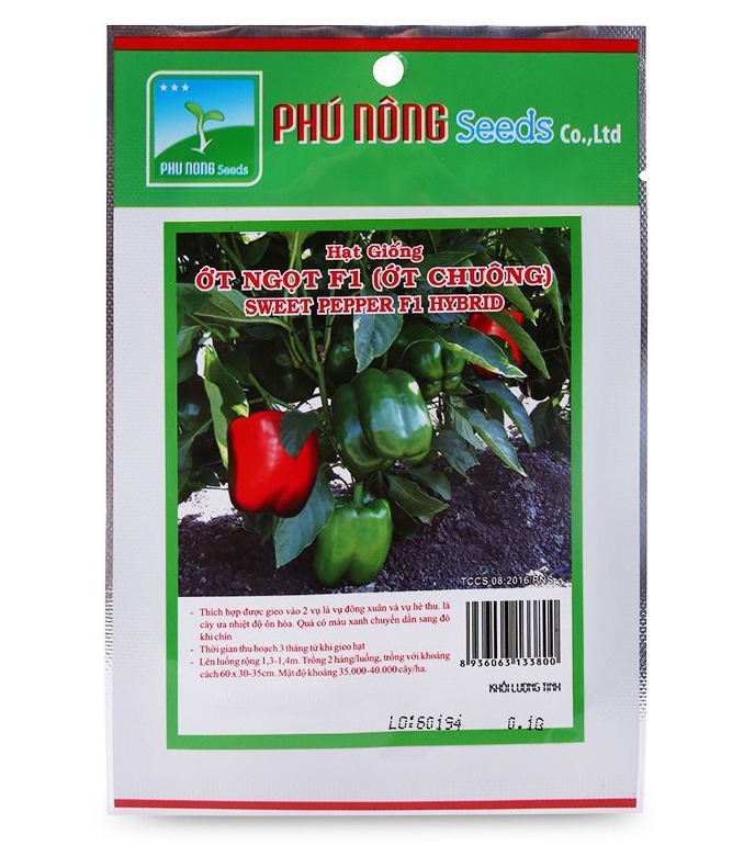 Hạt giống ớt ngọt f1 0.1g