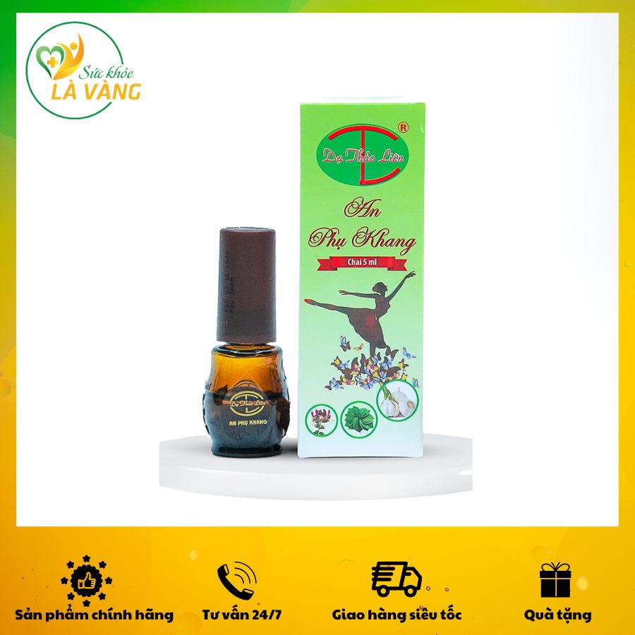 An phụ khang dạ thảo liên chính hãng hộp 5ml 👍 tinh dầu an phụ khang dạ thảo liên hỗ trợ phụ khoa nấm ngứa sát khuẩn cân bằng độ ph