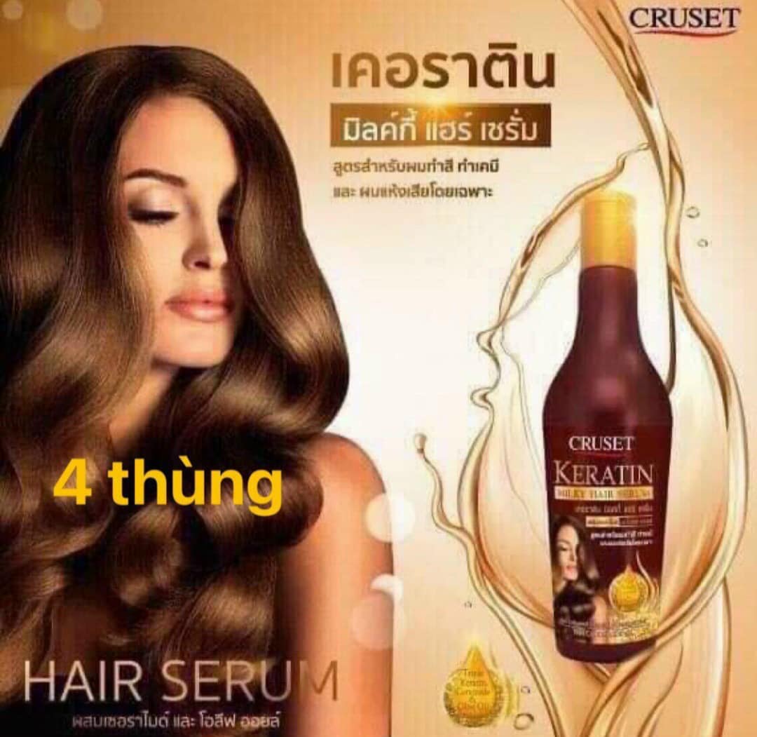 XỊT DƯỠNG TÓC CRUSET KERATIN COMPLEX THÁI LAN 200ML  - 11809