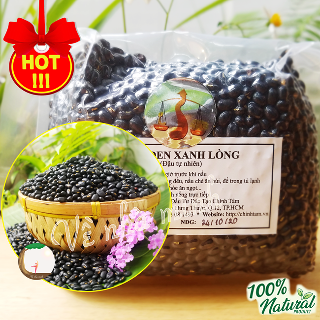 [HCM]ĐẬU ĐEN XANH LÒNG THUẦN CHỦNG HỮU CƠ TỰ NHIÊN 100% 300G-500G ( Hạt đỗ đen ) dùng nấu chè làm giá đậu làm bánh & sữa...