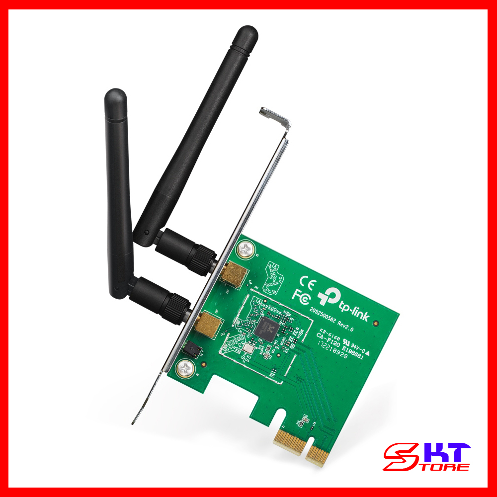 Card Mạng Thu Sóng Wifi PCI Express Tp-Link TL-WN881ND Chuẩn N Tốc Độ 300Mbps - Hàng Chính Hãng