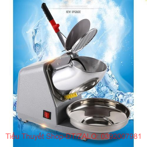 Máy bào đá tuyết 2 lưỡi, máy bào đá 2 nắp xay đá nhuyễn công suất 300w