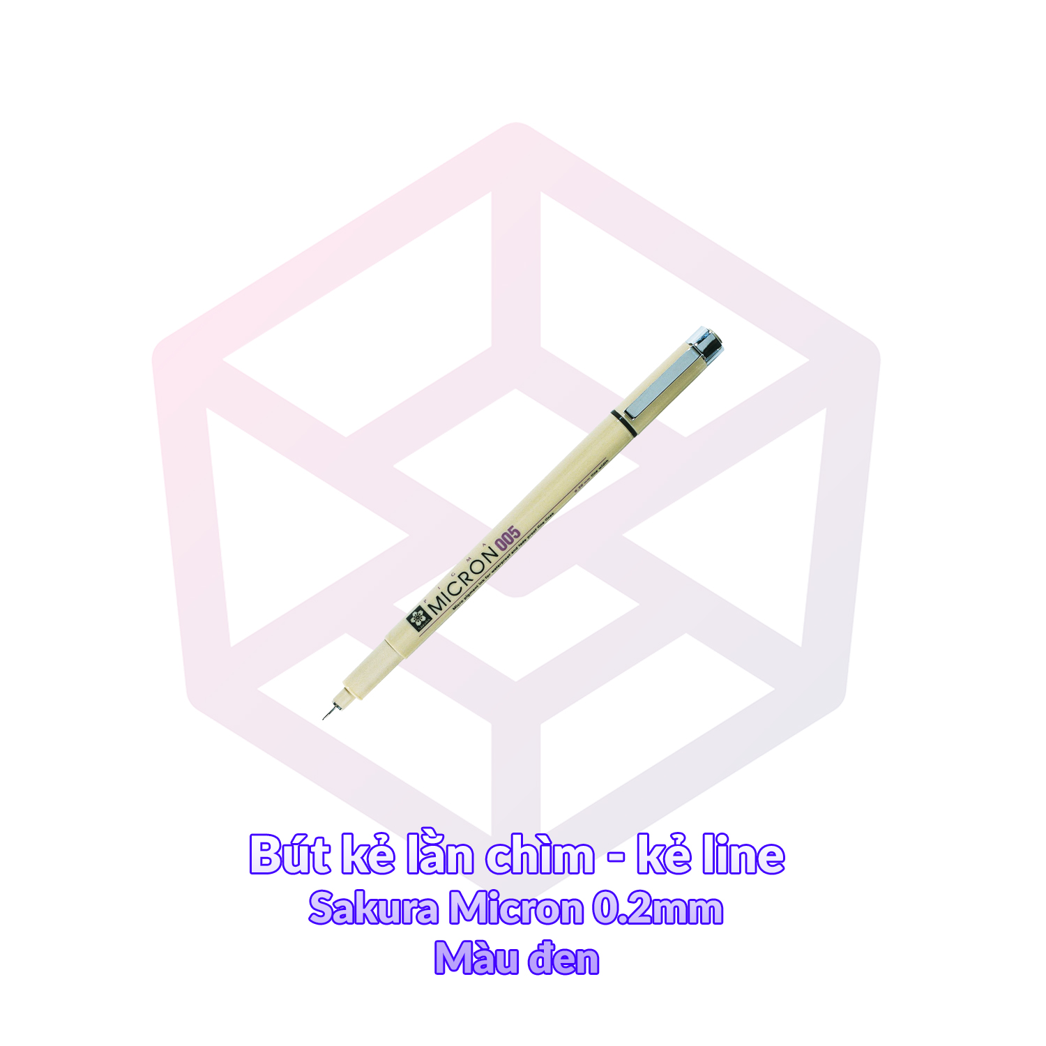 [7-11/12 VOUCHER 8%]Bút kẻ lằn chìm kẻ line Sakura Micron 0.2mm đen - Bút [TAM]