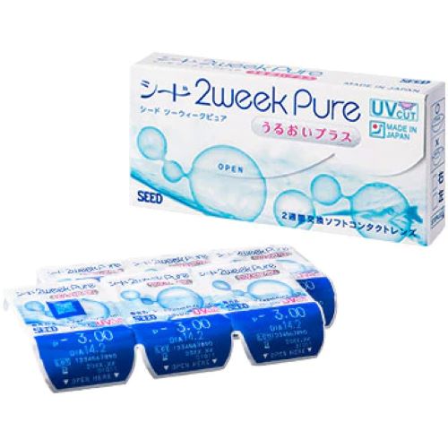 SEED 2weekPure - Kính trắng 2 tuần - Hộp/ 6 chiếc