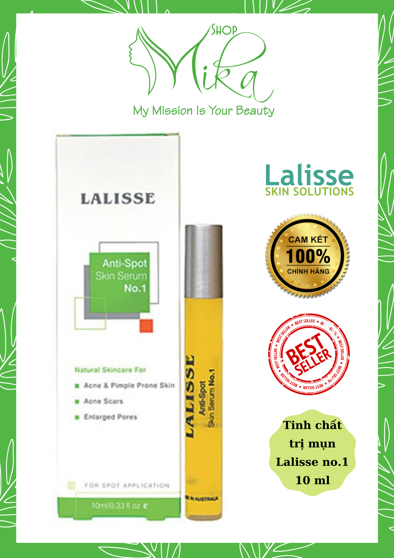 Tinh chất cho da mụn lalisse anti - spot serum no.1 10 ml