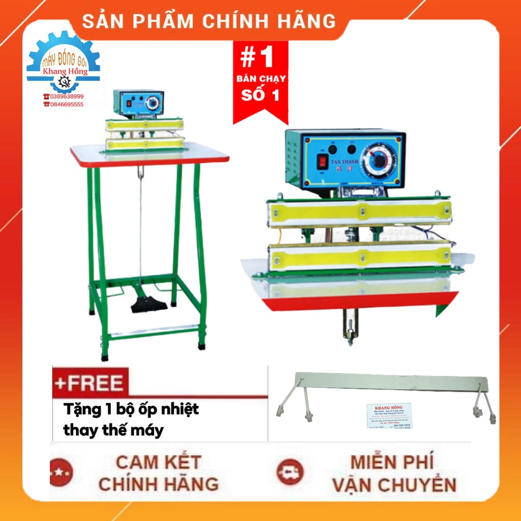 Máy hàn miệng túi dập chân m5-400 chân cao tân thanh chính hãng bảo hành 6 tháng
