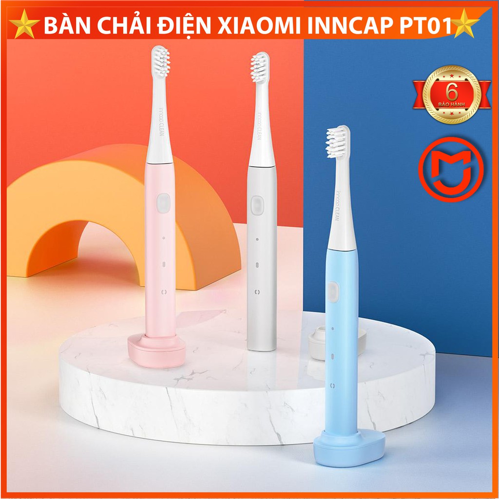 [MỚI VỀ] Bàn chải đánh răng điện Inncap PT01, Máy đánh răng Xiaomi pin dùng 120 phút, 19000 vòng / phút