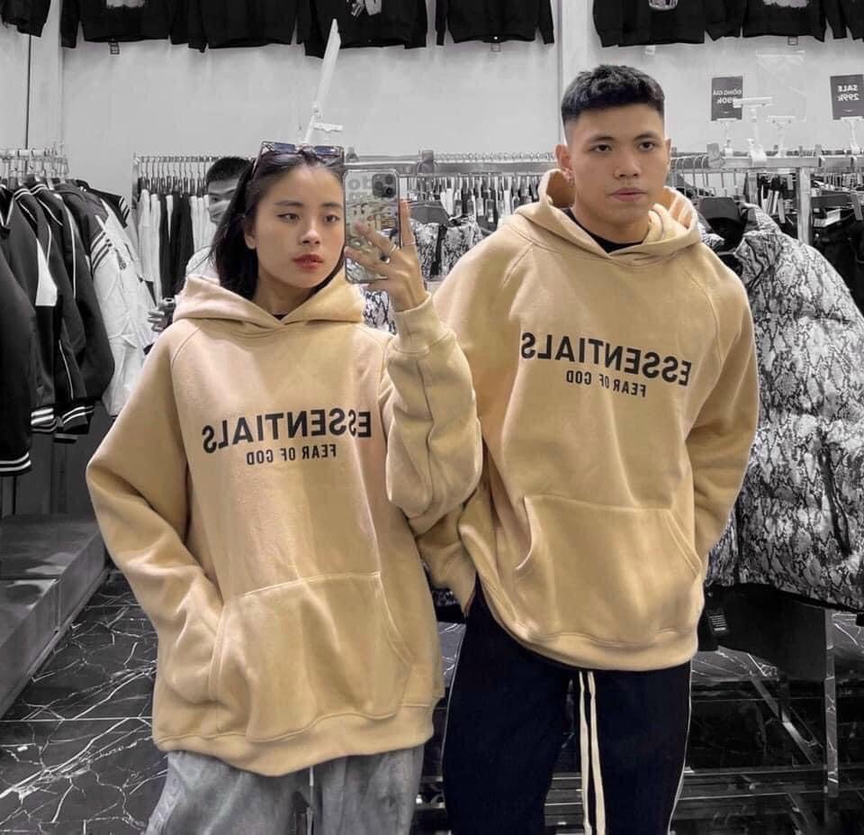 Áo hoodie nam nữ - nỉ chui dày rộng cực thích, chữ in trước sau đơn giản đẹp mắt, phối với mọi loại đồ