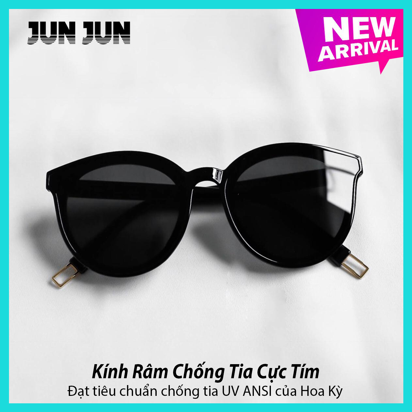 [ Siêu rẻ] Kính mát nam nữ phân cực Korea Design - cao cấp mỏng nhẹ tròng polarized chống chói  chống tia UV  V337