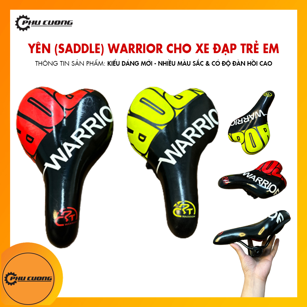 Yên xe đạp trẻ Warrior Mini Saddle - Có độ đàn hồi cao, tăng thẩm mỹ cho xe
