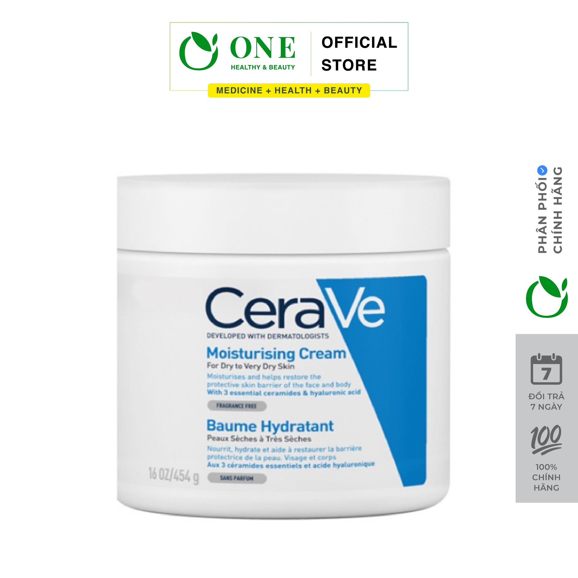 Kem dưỡng ẩm dành cho da khô Cerave Moisturizing Cream 473ml
