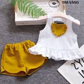 [FREESHIP 25K đơn 99K] Quần áo trẻ em bộ hè bé gái (set tim rua) cotton4c size 5-20kg - 3