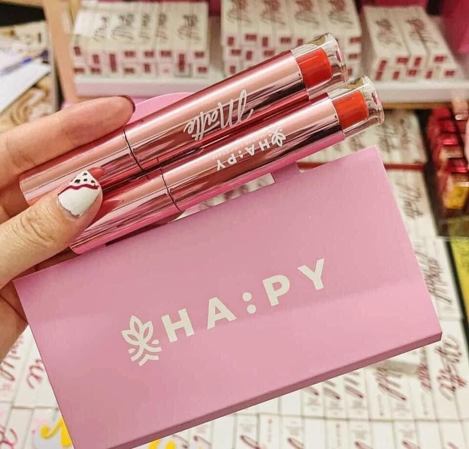 Son kem lì không trôi CHÍNH HÃNG HAPPY MATTE LIPSTICK Bền Màu 12h