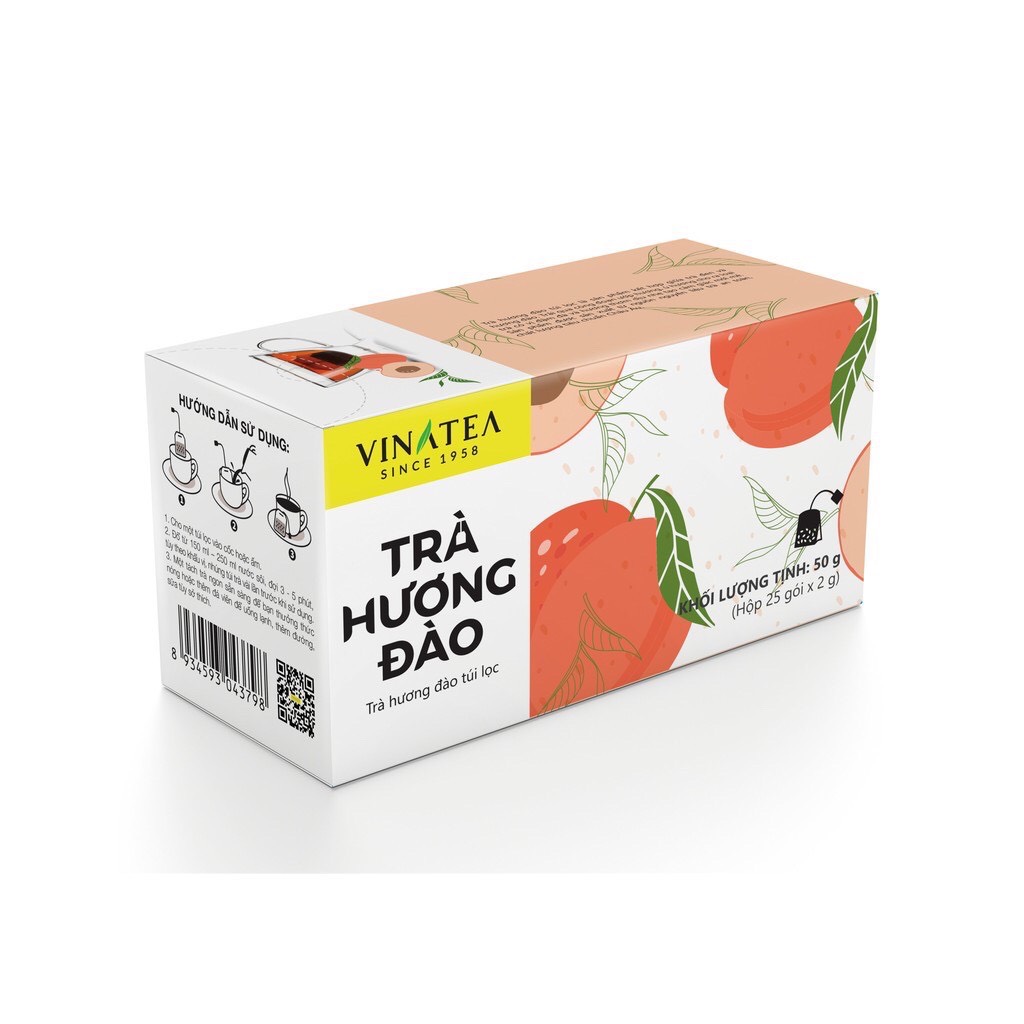Trà Vinatea Hương Đào Túi lọc
