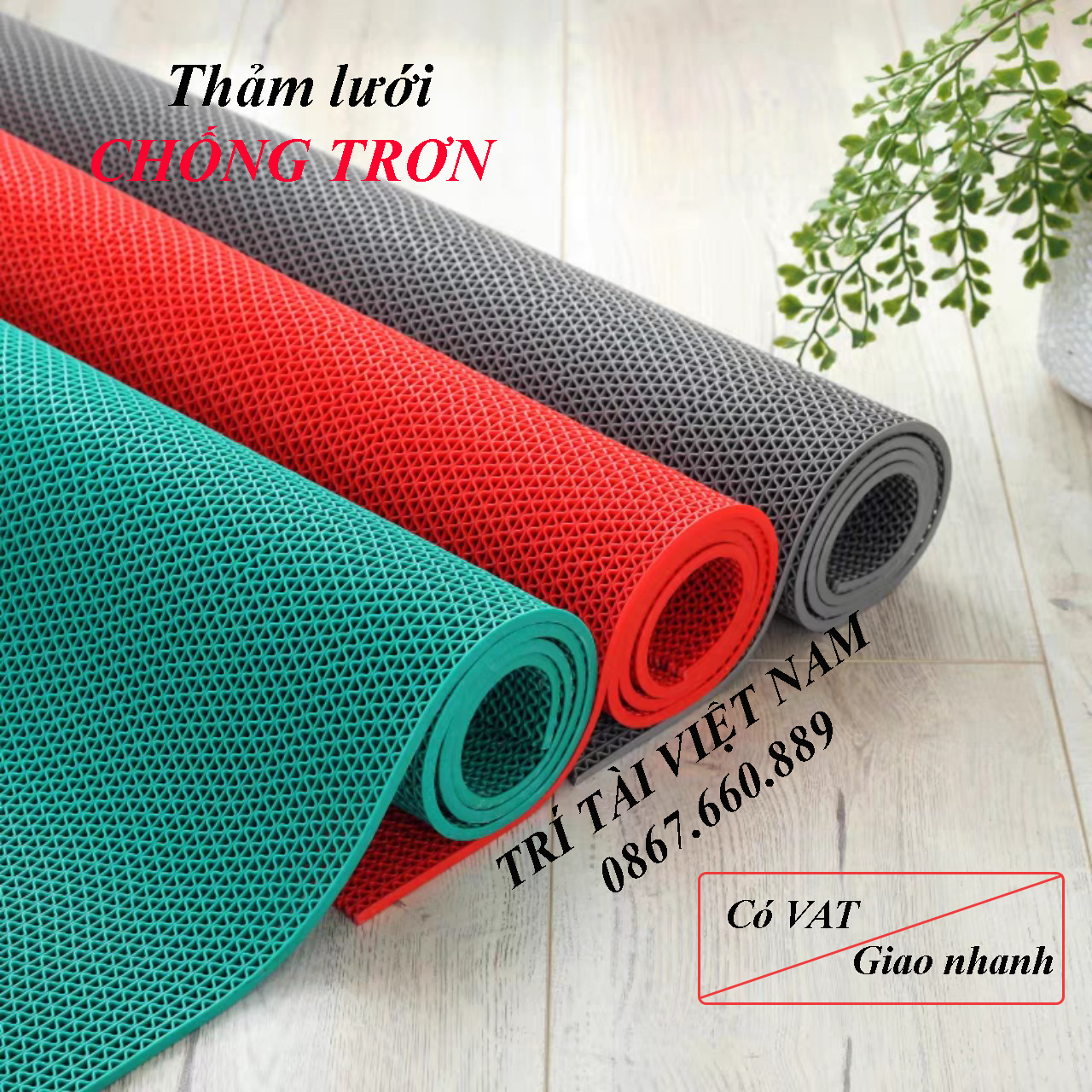 Thảm chống trơn trượt bể bơi, nhà tắm, hành lang, bếp ăn công nghiệp