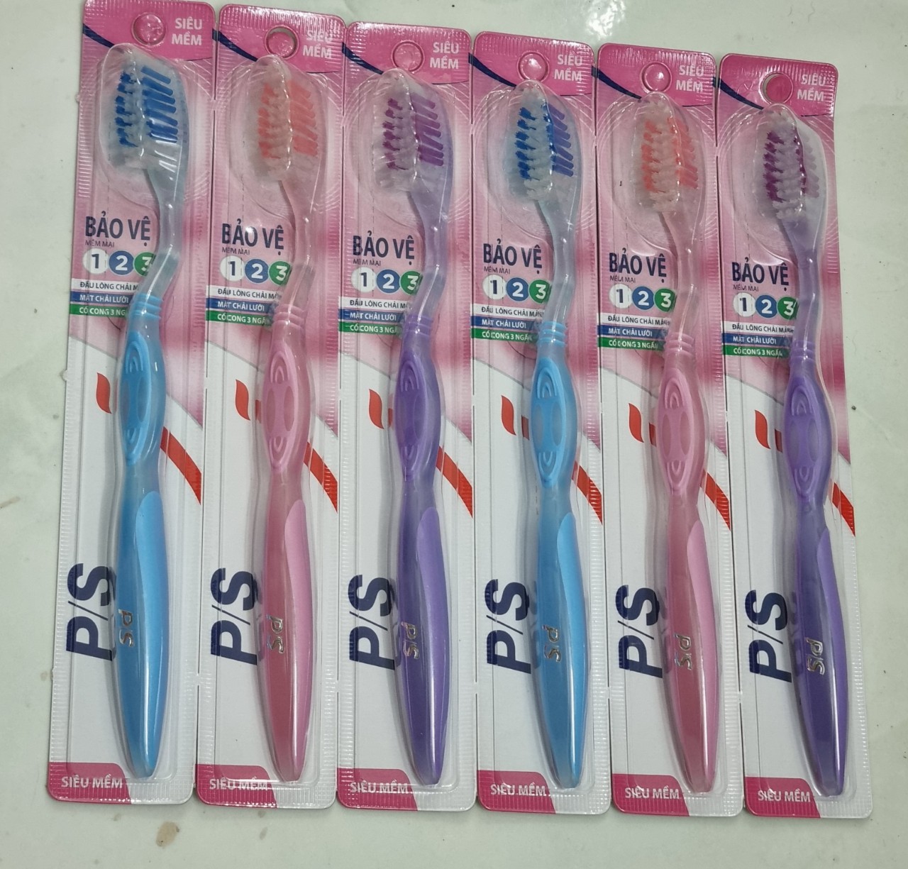 Combo 3 bàn chải p/s 123 siêu mềm
