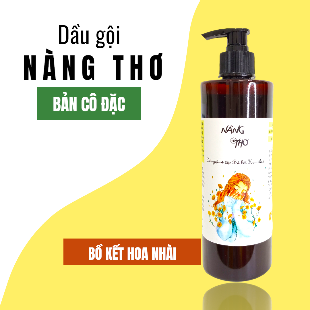 Dầu gội Nàng Thơ thiên nhiên thảo mộc - Bản cô đặc