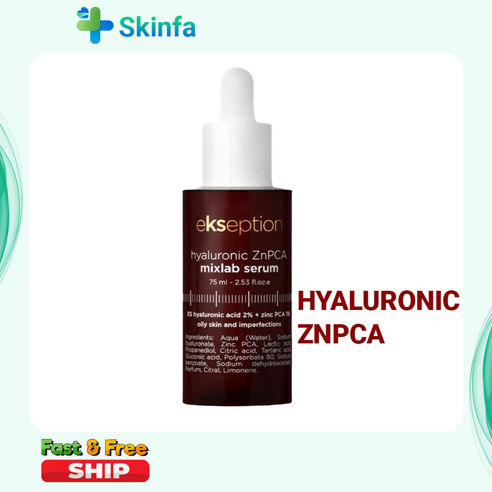 Serum Giảm Mụn Kiểm Soát Nhờn Ekseption Hyaluronic Znpca Mixlab Serum 75ml