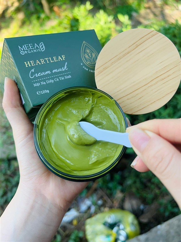 Mặt nạ bùn diếp cá meea organic heartleaf 120gr - mặt nạ kiểm soát lỗ chân lông, ngừa mụn đầu đen, làm sáng da, dưỡng da mờ thâm, làn da săn chắt mnbdc01