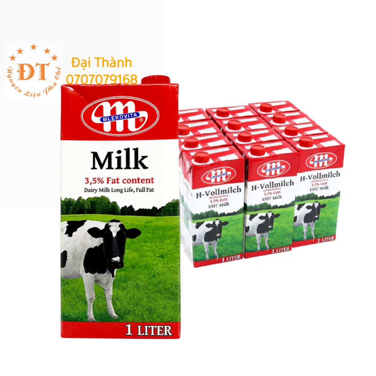 Sữa tươi Ba Lan Mlekovita 1L