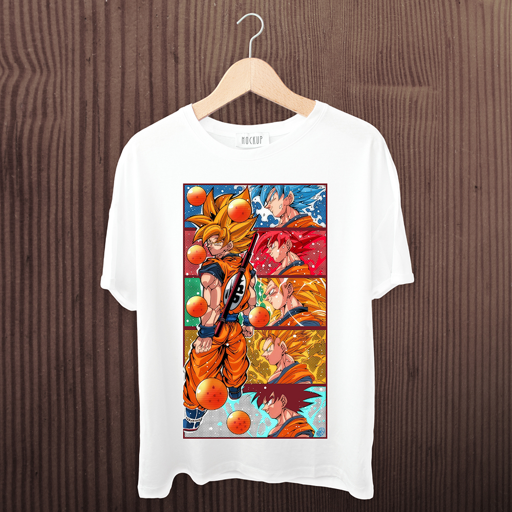 Áo thun nam cotton ngắn tay cổ tròn in hình Anime Sogoku Dragon Ball - Local Brand Sugant