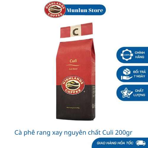 Cà Phê Rang xay Culi Highlands Coffee 200g - Hàng mới sản xuất