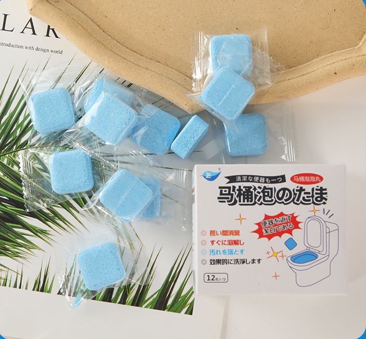 Hộp 12 Viên Tẩy Vệ Sinh Bồn Cầu Hương Nước Hoa Khử Mùi, Diệt Khuẩn Hiệu Quả