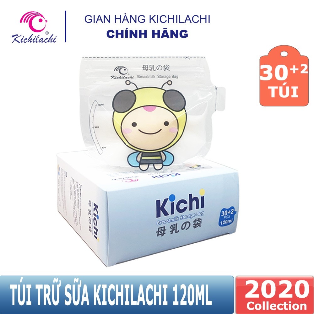 Túi Trữ Sữa Kichilachi 120ml- 150ml- 250ml- Cảm Biến Nhiệt Độ